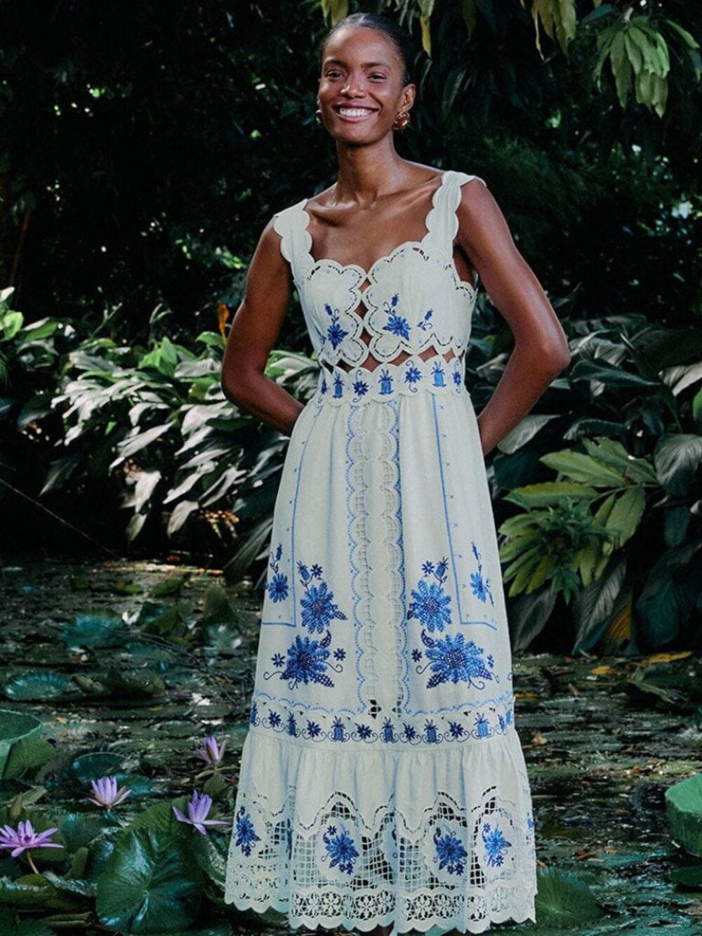 Farm Rio Sunflower Midi Dress